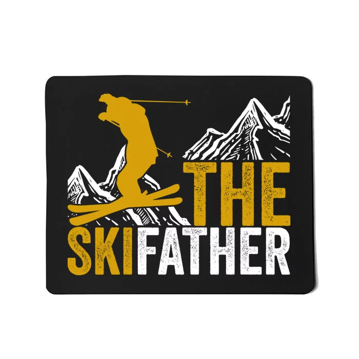 The Skifather Skiing Lover Gift For Skier Mousepad