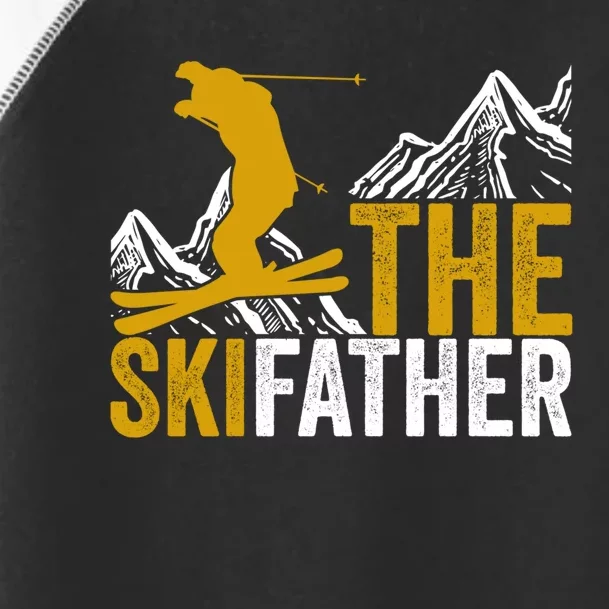 The Skifather Skiing Lover Gift For Skier Toddler Fine Jersey T-Shirt