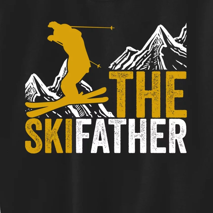 The Skifather Skiing Lover Gift For Skier Kids Sweatshirt