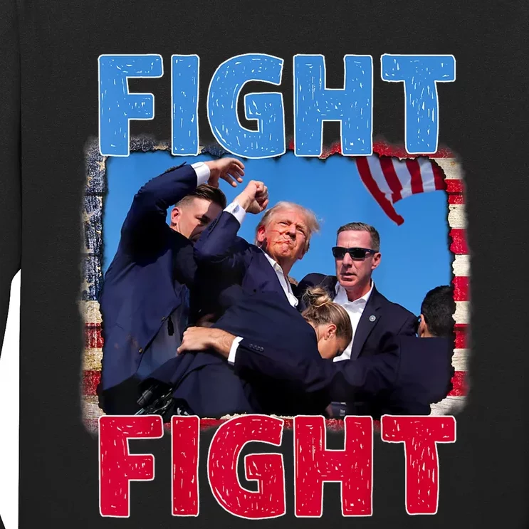 Trump Shot Stand With Donald Trump 2024 Election Long Sleeve Shirt