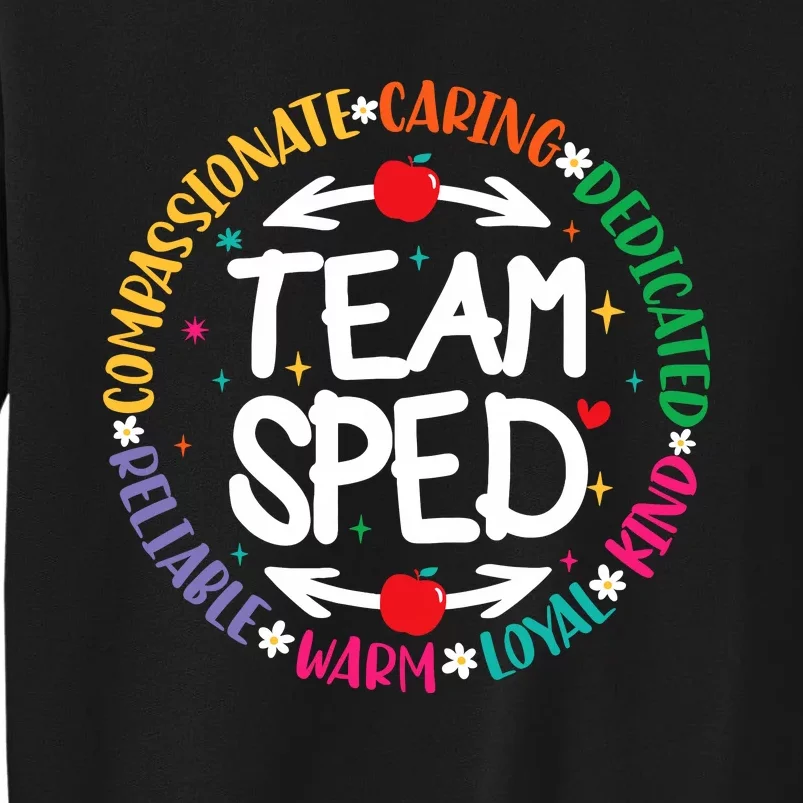 Team Sped Special Teacher Specialist School Caretaker Staff Tall Sweatshirt