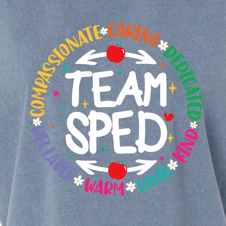 Team Sped Special Teacher Specialist School Caretaker Staff Garment-Dyed Women's Muscle Tee