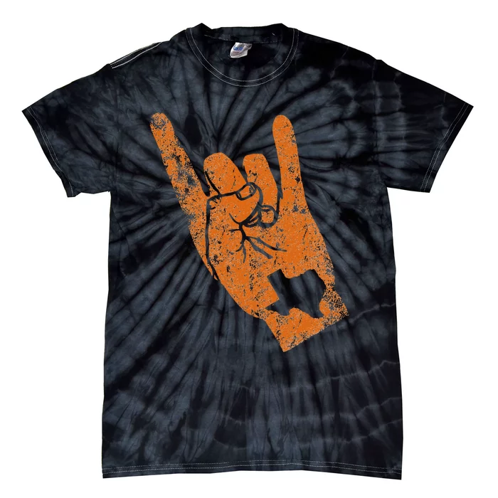 Texas State Silhouette Hook Em Hands Texan Pride Tie-Dye T-Shirt