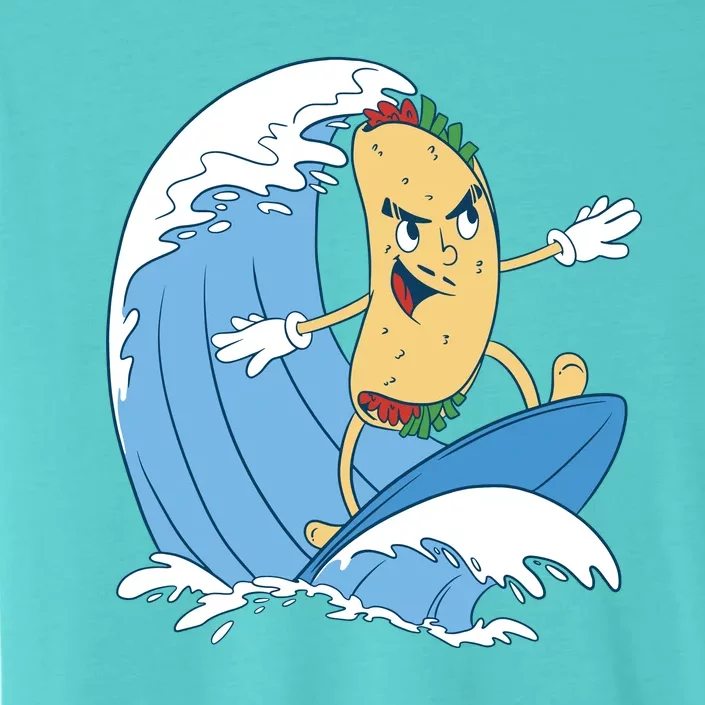 Taco Surfer Surfing Funny ChromaSoft Performance T-Shirt