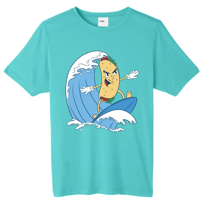 Taco Surfer Surfing Funny ChromaSoft Performance T-Shirt