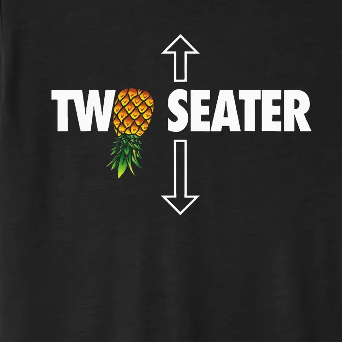 Two Seater Swinger Funny Upside Down Pineapple Swinger ChromaSoft Performance T-Shirt