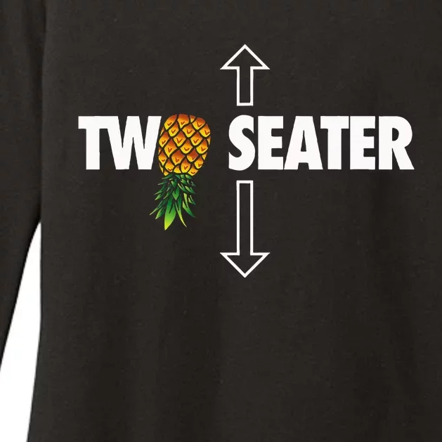 Two Seater Swinger Funny Upside Down Pineapple Swinger Womens CVC Long Sleeve Shirt