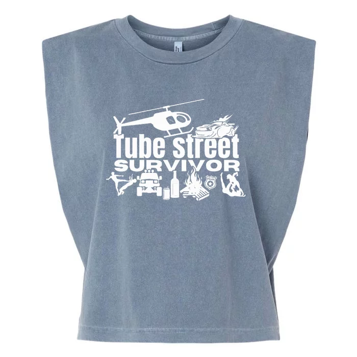 Tube Street Survivor Garment-Dyed Women's Muscle Tee