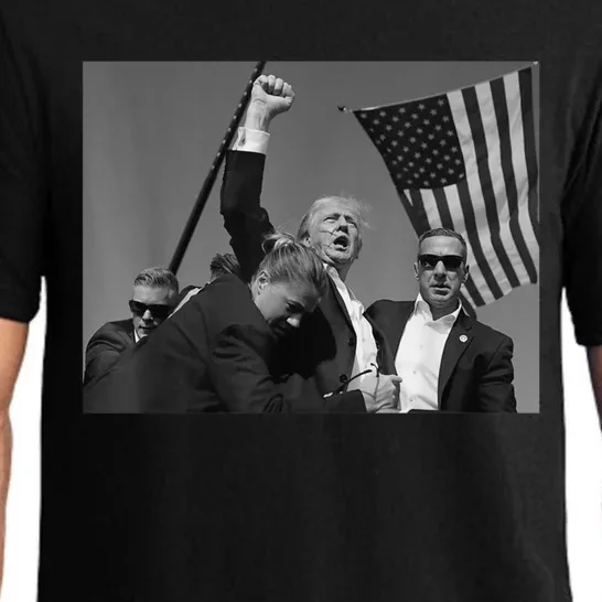 Trump Shooting Survivor Donald Trump Fist Pump Pajama Set