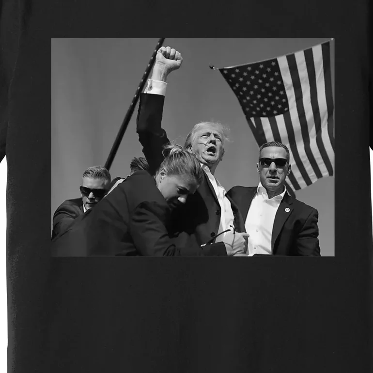 Trump Shooting Survivor Donald Trump Fist Pump Premium T-Shirt