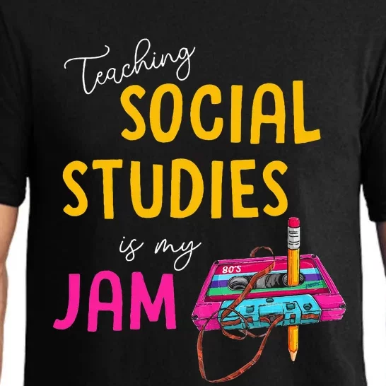 Teaching Social Studies Is My Jam Back To School Teacher Pajama Set