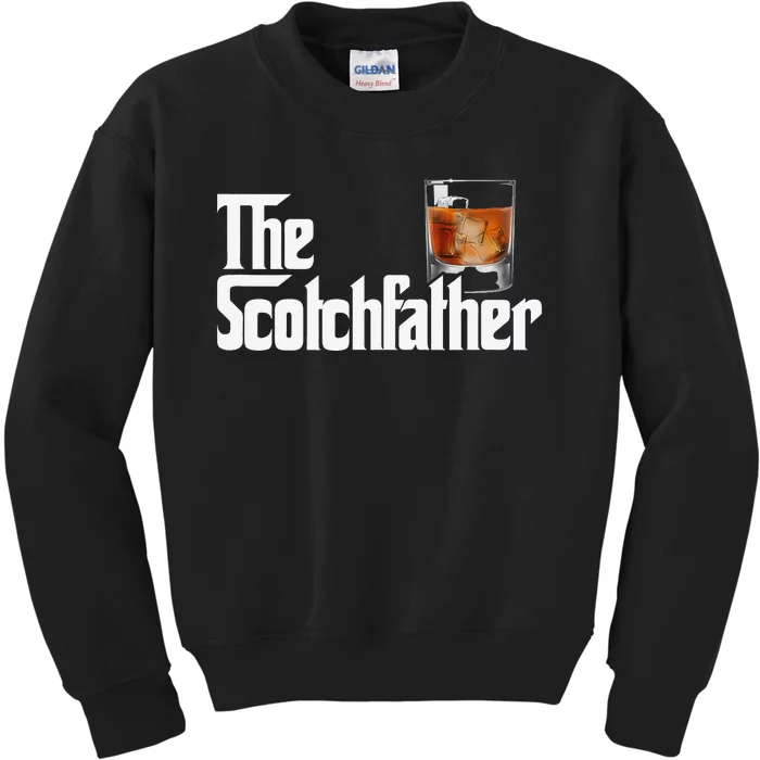 The Scotchfather Scotch Father Dad Father's Day Drinking Kids Sweatshirt