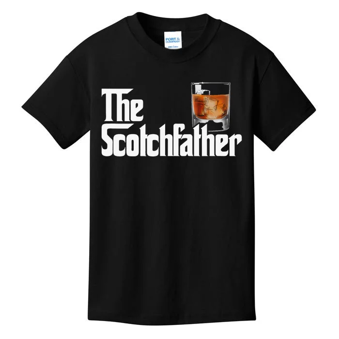 The Scotchfather Scotch Father Dad Father's Day Drinking Kids T-Shirt