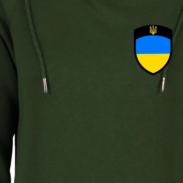 Tactical Shield Support 5 11 Ukraine Volodymyr Zelenskyy Trident Military Womens Funnel Neck Pullover Hood