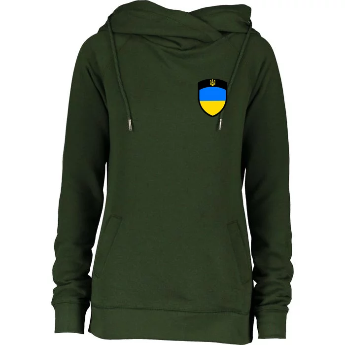 Tactical Shield Support 5 11 Ukraine Volodymyr Zelenskyy Trident Military Womens Funnel Neck Pullover Hood