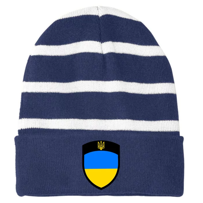 Tactical Shield Support 5 11 Ukraine Volodymyr Zelenskyy Trident Military Striped Beanie with Solid Band