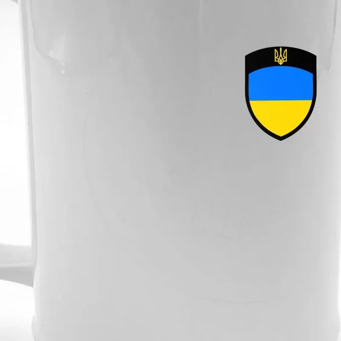 Tactical Shield Support 5 11 Ukraine Volodymyr Zelenskyy Trident Military Front & Back Beer Stein