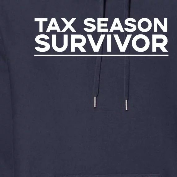 Tax Season Survivor, Funny Accountant Premium Hoodie