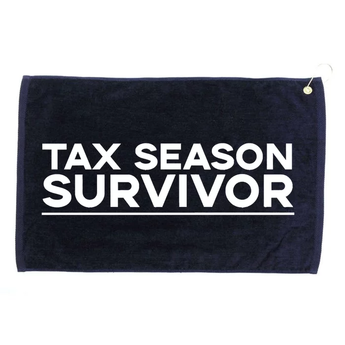 Tax Season Survivor, Funny Accountant Grommeted Golf Towel