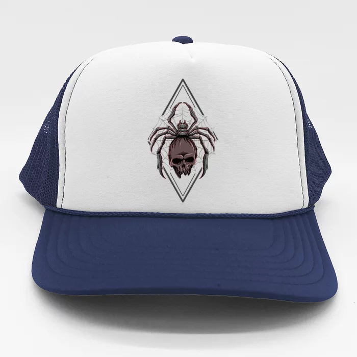 Tarantula Skull Spider Trucker Hat