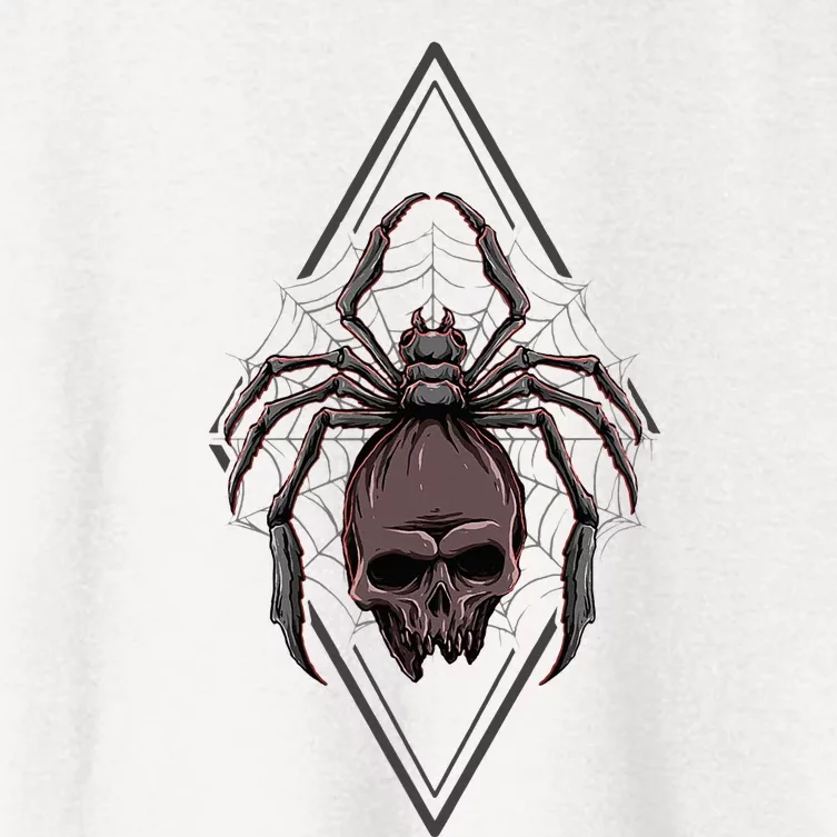 Tarantula Skull Spider Women's Crop Top Tee