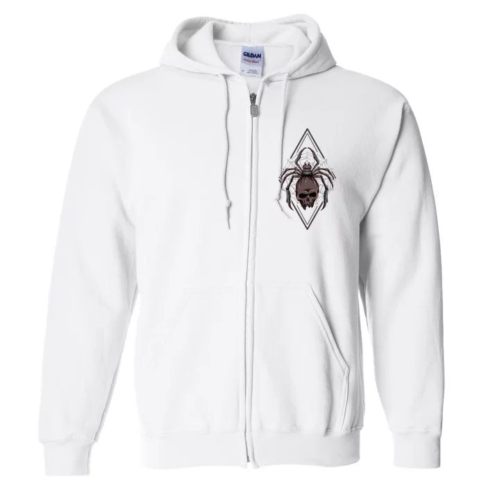 Tarantula Skull Spider Full Zip Hoodie