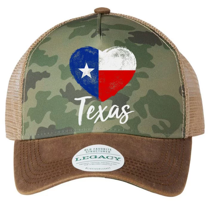 Texas Strong State Flag Heart Legacy Tie Dye Trucker Hat