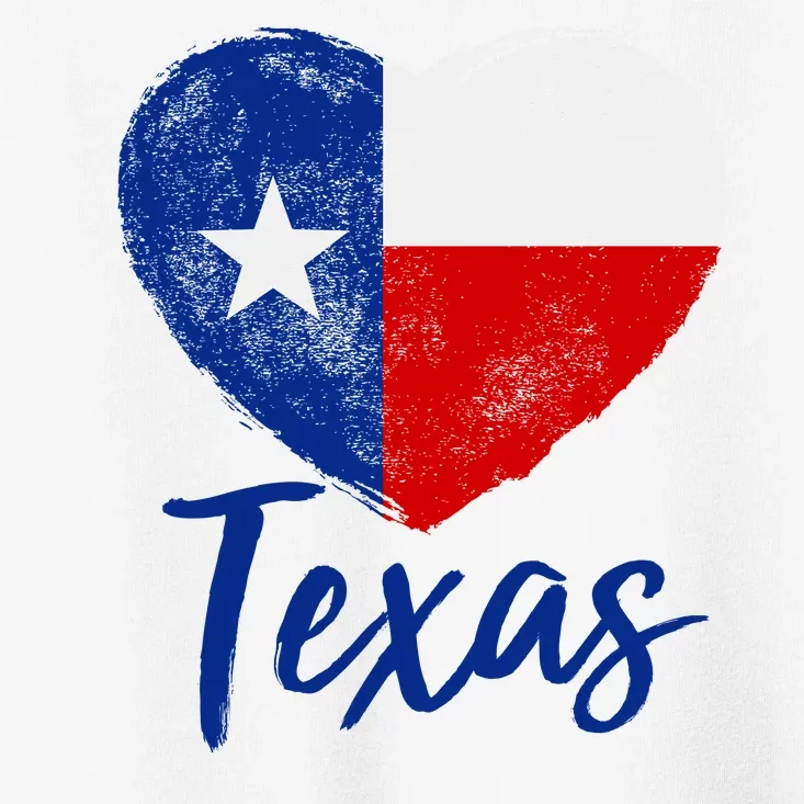 Texas Strong State Flag Heart Toddler T-Shirt