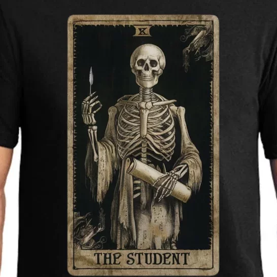 The Student Skeleton Tarot Card Cool Gift Pajama Set