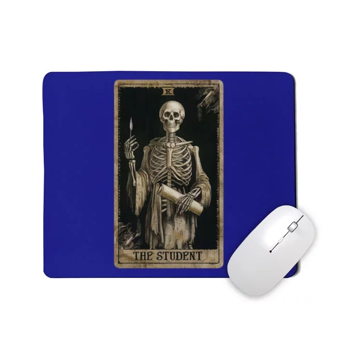 The Student Skeleton Tarot Card Cool Gift Mousepad