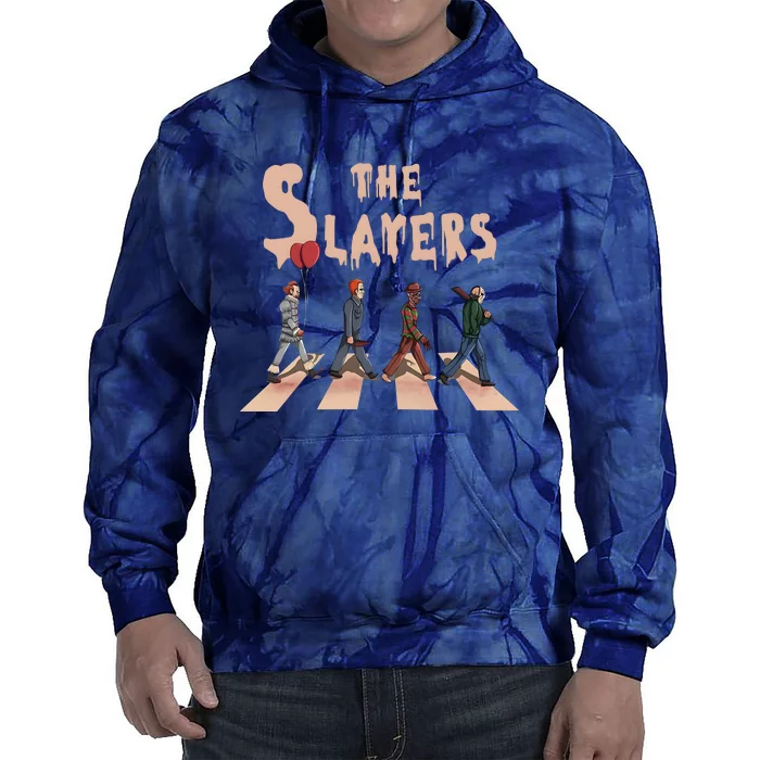 The Slayers Scary Movie Horror Film Club Horror Movie Character Tie Dye Hoodie