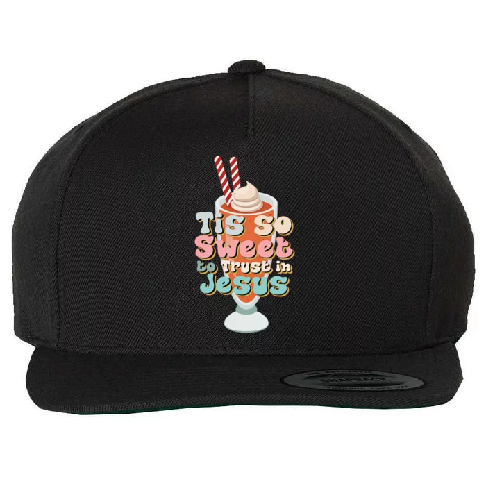 Tis So Sweet To Trust In Jesus Wool Snapback Cap