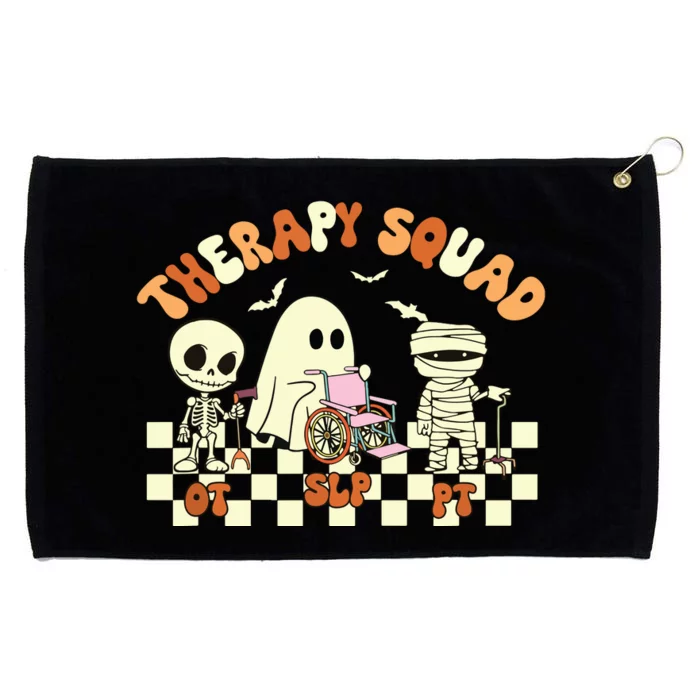 Therapy Squad SLP OT PT Groovy Halloween Speech Physical Grommeted Golf Towel