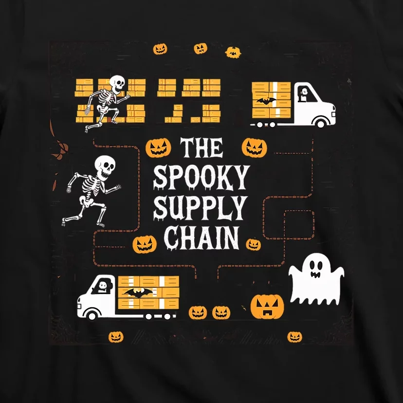 The Spooky Supply Chain Supply Chain Logistics Halloween T-Shirt