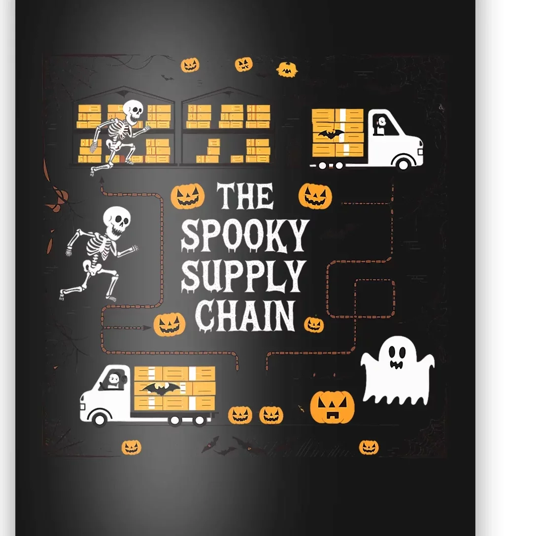 The Spooky Supply Chain Supply Chain Logistics Halloween Poster