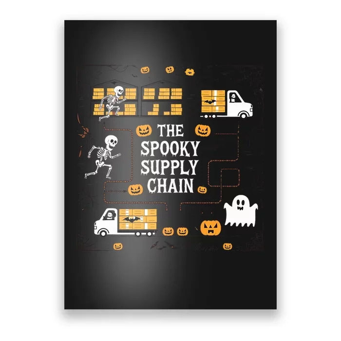 The Spooky Supply Chain Supply Chain Logistics Halloween Poster