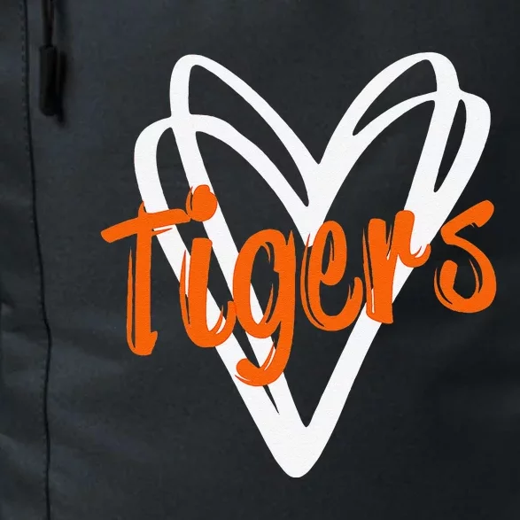 Tigers School Sports Fan Team Spirit Mascot Cute Heart Gift Daily Commute Backpack