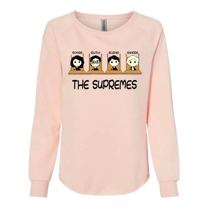 The Supremes Supreme Court Justices Rbg Cute Womens California Wash Sweatshirt