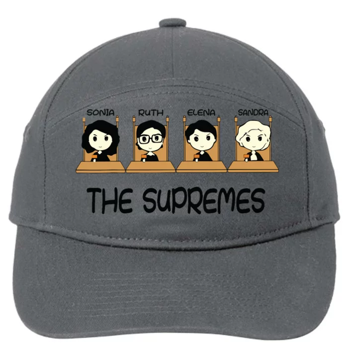 The Supremes Supreme Court Justices Rbg Cute 7-Panel Snapback Hat