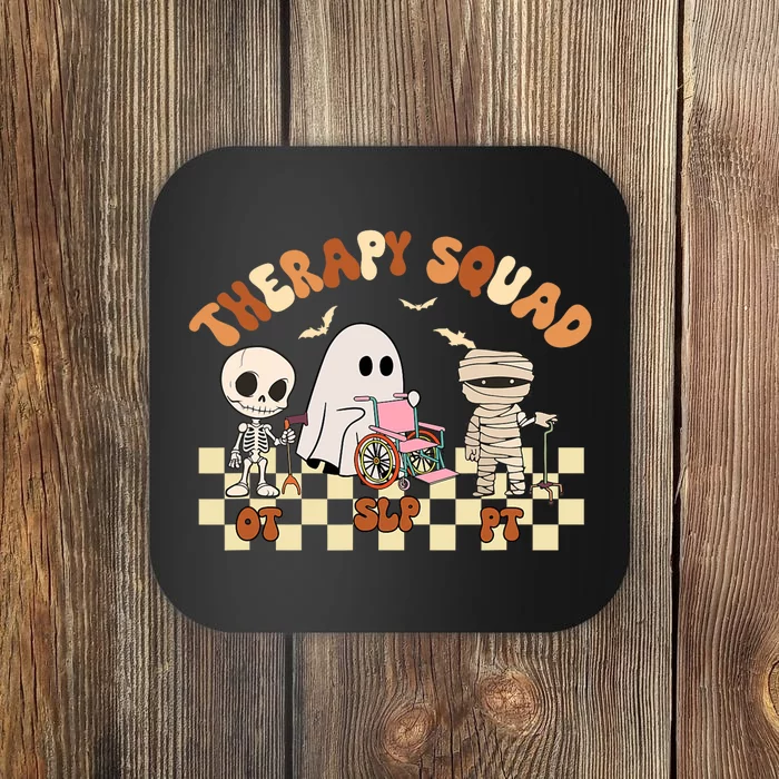 Therapy Squad SLP OT PT Groovy Halloween Speech Physical Coaster