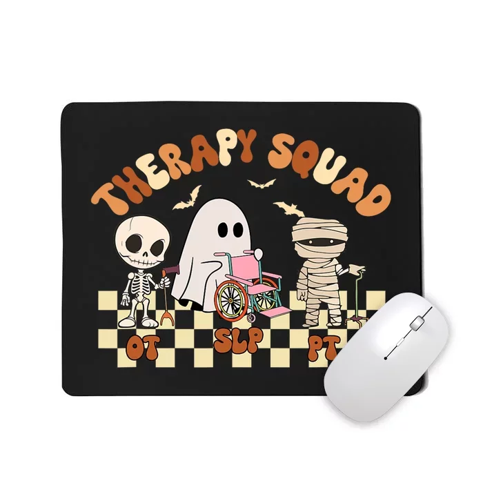 Therapy Squad SLP OT PT Groovy Halloween Speech Physical Mousepad