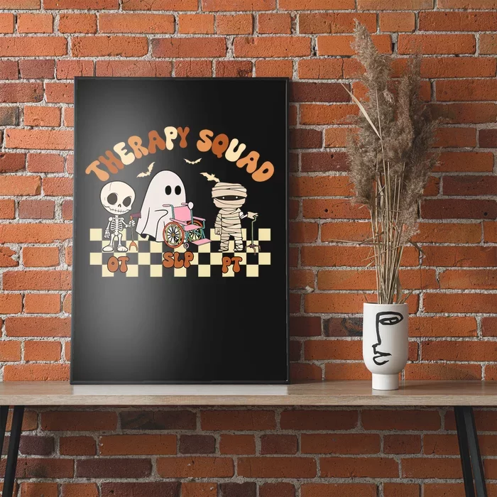 Therapy Squad SLP OT PT Groovy Halloween Speech Physical Poster