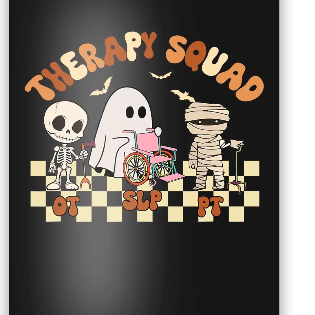 Therapy Squad SLP OT PT Groovy Halloween Speech Physical Poster