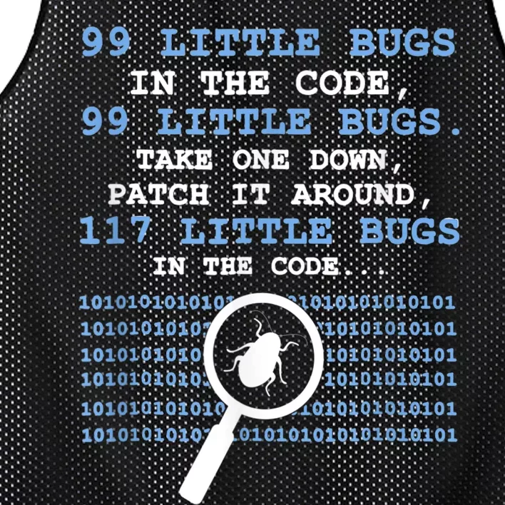 Technology Software Script HTML Network 99 Little Bugs Mesh Reversible Basketball Jersey Tank