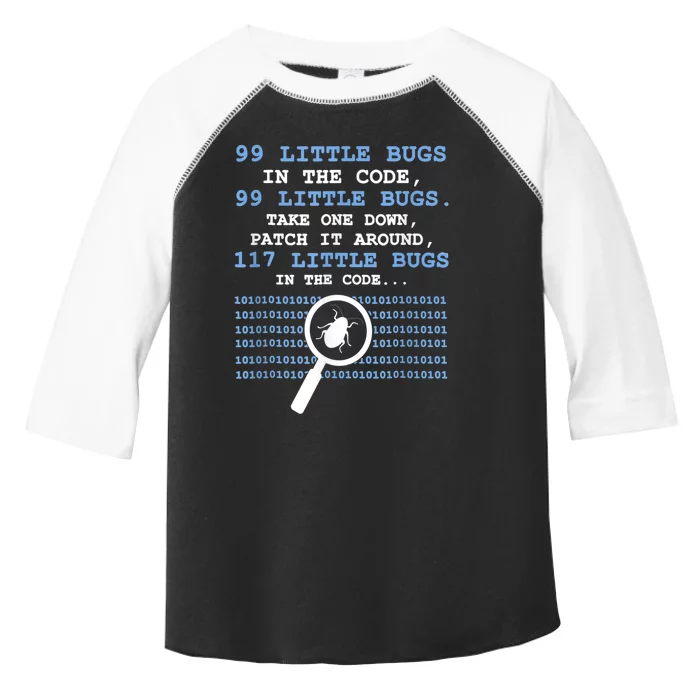 Technology Software Script HTML Network 99 Little Bugs Toddler Fine Jersey T-Shirt