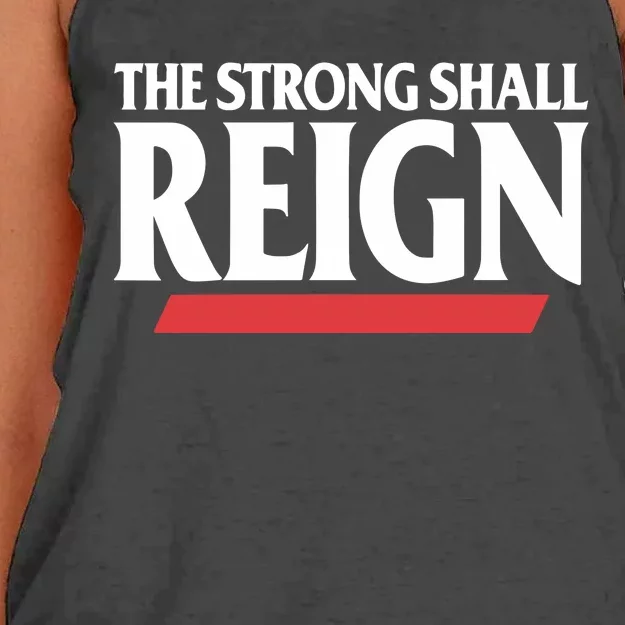 The Strong Shall Reign Women's Knotted Racerback Tank