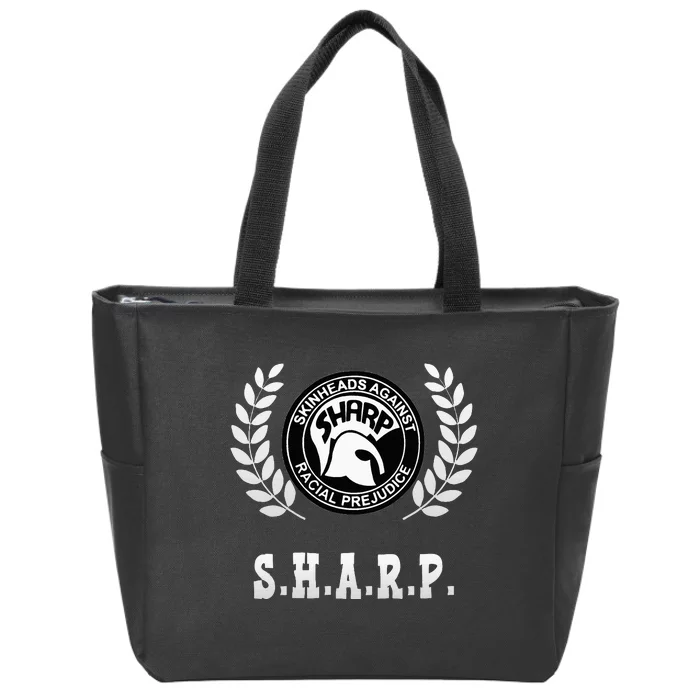 Traditional Skinhead S.H.A.R.P Oi Ska Skinheadsharp Zip Tote Bag