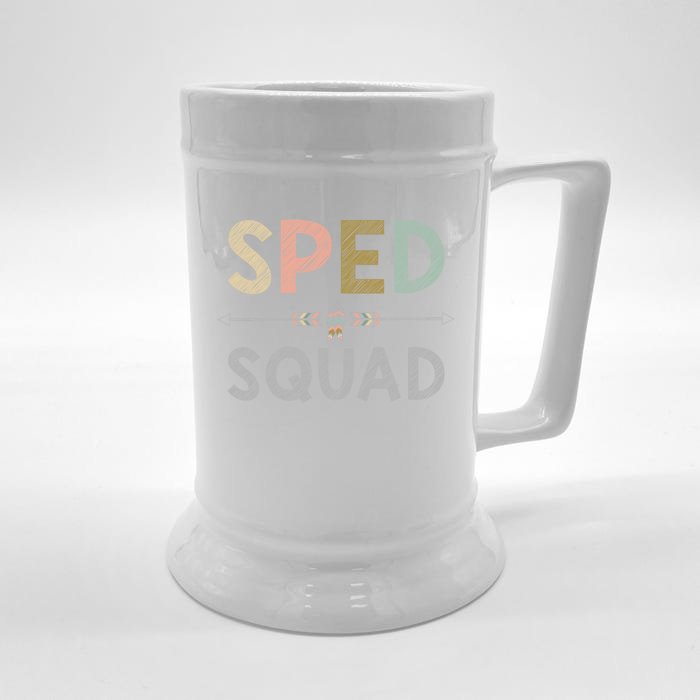 Team Sped Squad Teacher Special Ed Special Education Gift Front & Back Beer Stein