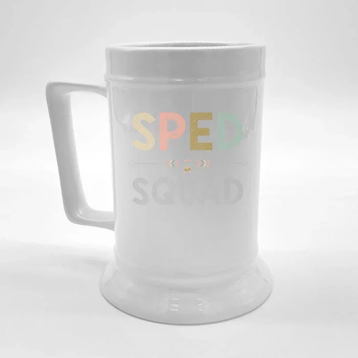 Team Sped Squad Teacher Special Ed Special Education Gift Front & Back Beer Stein