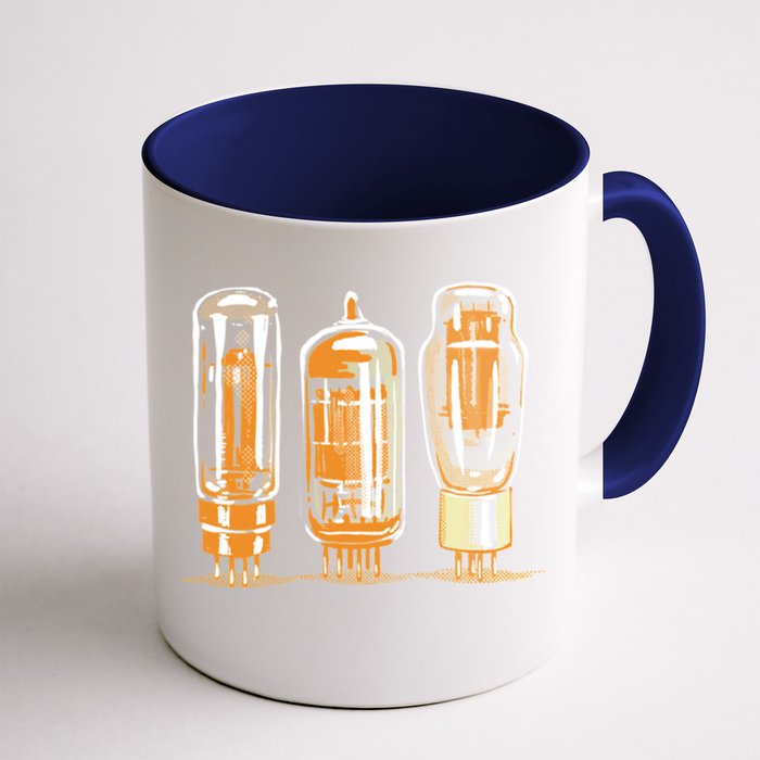 Throwback Style Stereo Amplifier Vacuum Tubes Front & Back Coffee Mug